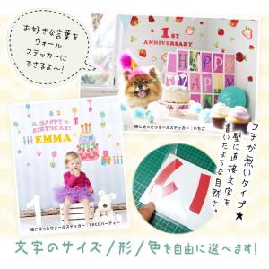 縦5cm 文字ステッカー 転写式 はがせるウォ...の詳細画像4