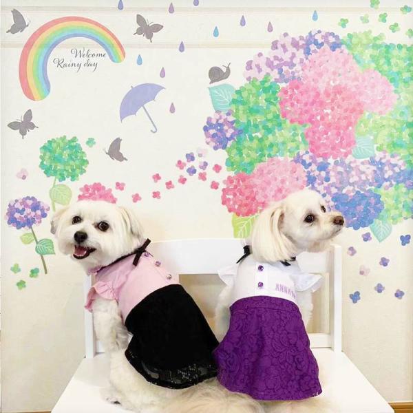 ウォールステッカー あじさい 紫陽花 はがせる 壁 シール ステッカー 壁紙 飾りつけ おしゃれ 植...