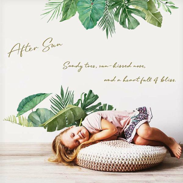 ウォールステッカー リゾート 南国 【after sun】 はがせる 壁 シール ステッカー 壁紙 ...