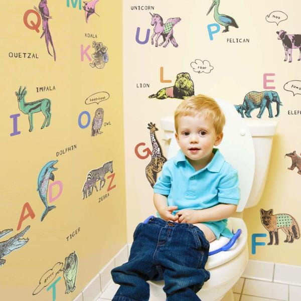 ウォールステッカー 知育 アルファベット表 ABC表 はがせる 壁 シール ステッカー 壁紙 防水 ...