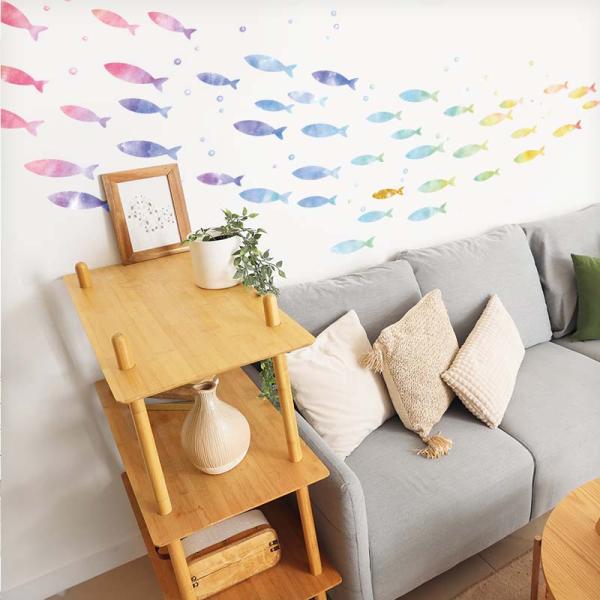 ウォールステッカー はがせる 壁 シール ステッカー 壁紙 大きい 飾り 飾りつけ おしゃれ 北欧 ...