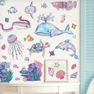 ウォールステッカー はがせる シール 壁紙 Econeco フィッシュパレード サイズ 8枚組 絵子猫 エコネコ 最安値 価格比較 Yahoo ショッピング 口コミ 評判からも探せる