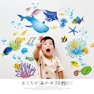 ウォールステッカー はがせる 海の生き物 海の...の詳細画像3