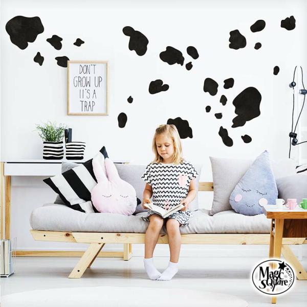 アニマルフレークステッカー　牛　受注生産