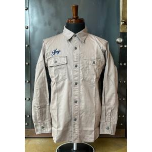 フェローズ PHERROWS Willson Oil WORK SHIRT 23W-PHCS1-E GRAY｜magic-u-co