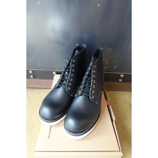 レッドウィング RED WING 8165 6-inch Classic Round ブラック「クロ...