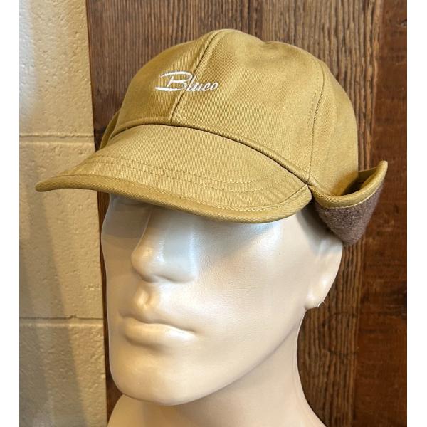 ブルコ BLUCO 147-61-022  EAR FLAP CAP KHAKI キャップ