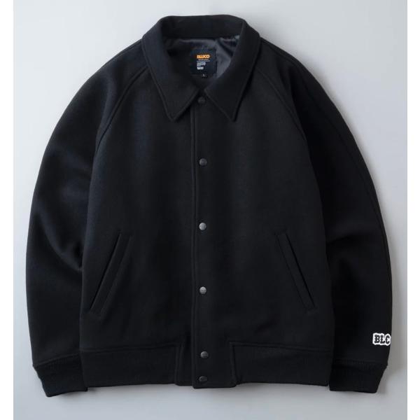 ブルコ BLUCO HEAVY MELTON AWARD JACKET 157-31-046 BLA...