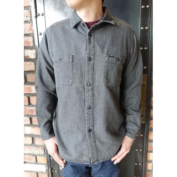ブルコ BLUCO 8oz DENIM WORK SHIRTS シャツ145-11-001 ブラック