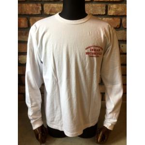 INDIAN MOTORCYCLE　インディアンモーターサイクル L/S "INDIAN LOGO" IM67100 [WHITE]｜magic-u-co