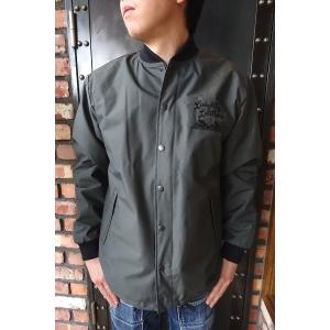 ラングリッツレザーズ Langlitz Leathers Breathatec Coach Jacket コーチジャケット Type A  Gray刺繍 Black｜magic-u-co