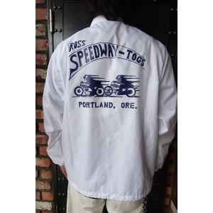 ラングリッツレザーズ Langlitz Leathers Packable Coach Jacket LL49 コーチジャケット White×NavyGreen