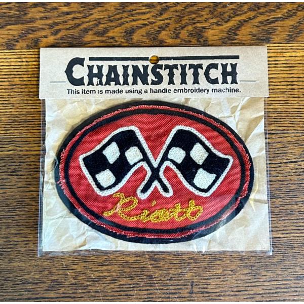 ライオット RIOTT “CHECKER FLAG” PATCH ワッペン パッチ