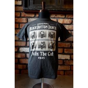 トイズマッコイ TOYS McCOY TMC1737 McHILL SPORTS WEAR TEE FELIX THE CAT "BLACK BOTTOM DANCE" [ブラック]｜magic-u-co