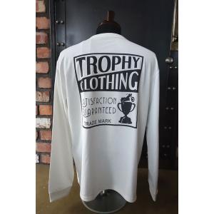 トロフィークロージング TROPHY CLOTHING "MONOCHROME" BOX LOGO PC L/S TEE ホワイト｜magic-u-co