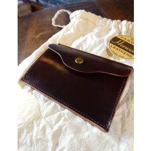 ヴァスコ vasco LEATHER GARRISON MINI WALLET HORWEEN SHELL CORDOVAN VSC-716C ブラウン｜magic-u-co