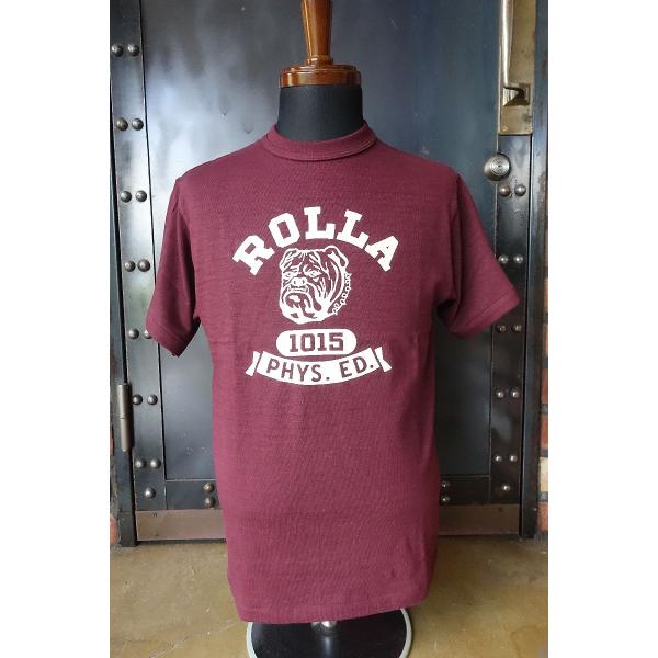 ウエアハウス WAREHOUSE Lot 4601 ROLLA Tシャツ BORDEAUX