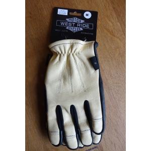 ウエストライド WEST RIDE SOLID REGULAR GLOVE CRM :wr-22solidglovec