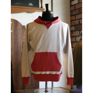 WHITESVILLE ホワイツビル SWEAT HOODED PARKA WV69033 RED×OAT｜magic-u-co