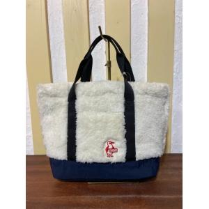 CHUMS(チャムス) 　Elmo Fleece Mini Tote Bag CH60-3393 W056アイボリー×ネイビー｜magic-u-ladys