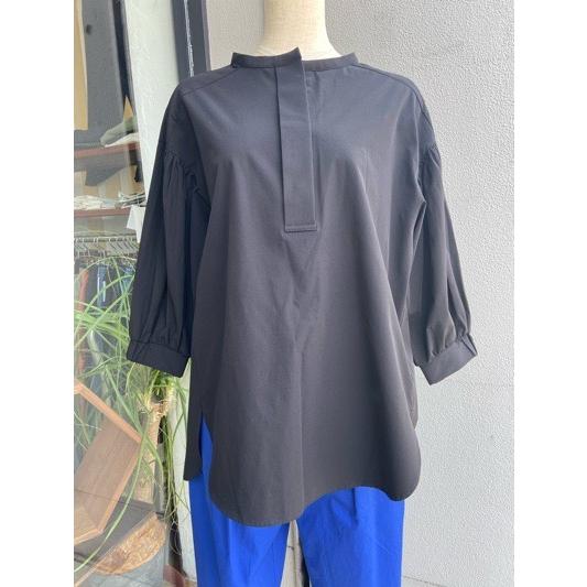 Hunch(ハンチ) 　WTN4366-07ブラック　アイスタッチデザインブラウス　接触冷感