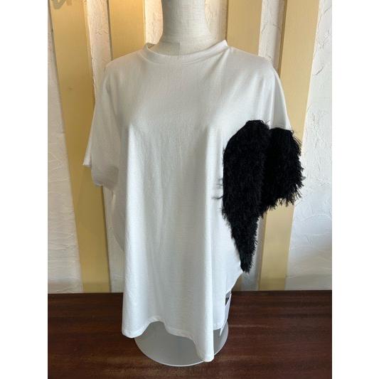 MARGAUX　VINTAGE/マルゴーヴィンテージ  heart fringe Tee MHP C...