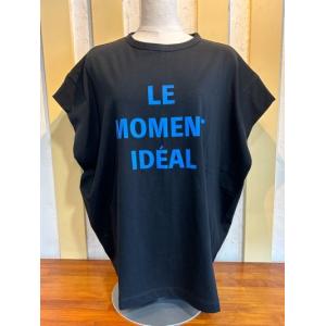 SIRO/シロ　 LE MOMENT IDEL Tshirt  R423210-99ブラック×ブルー｜magic-u-ladys