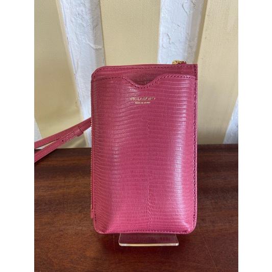 VIOLA d&apos;ORO/ヴィオラドーロ　ADRIA V-1289 リザード型押しスマートフォンポシェ...