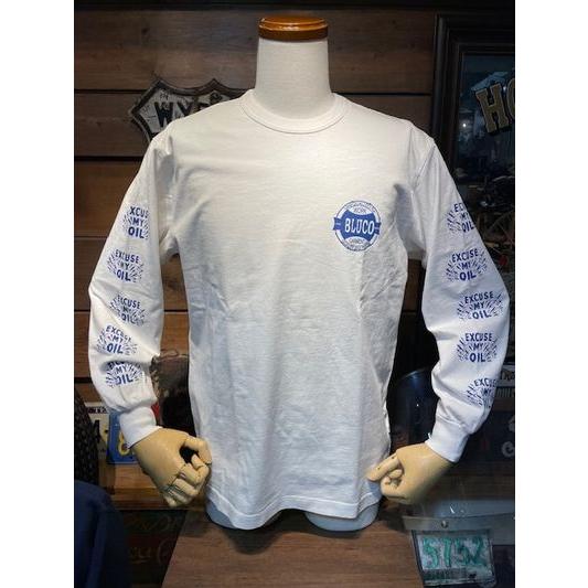 ブルコ/BLUCO ロンT 151-12-007 PRINT L/S TEE -Oil- WH