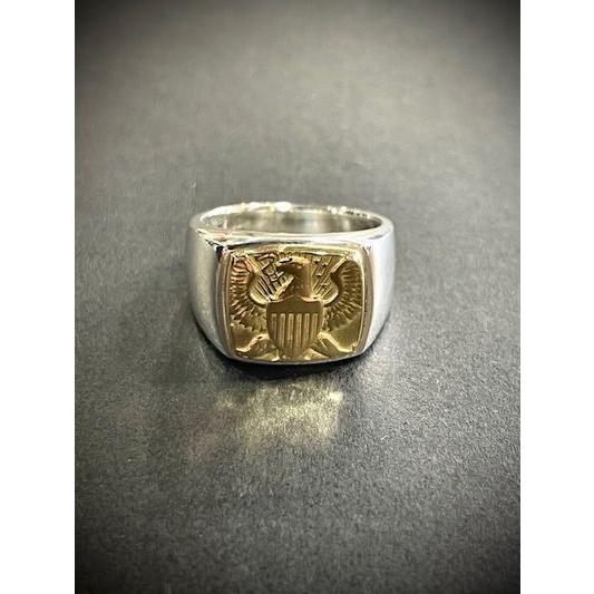 ローイング/RAOING 別注リング 18KXSLV925 HD Eagle Signet Ring