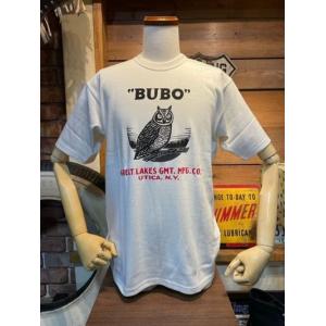 フリーホイーラーズ /FREEWHEELERS Tシャツ #222502 GREAT LAKES GMT.MFG.CO.- COMPANY PROMOTION SERIES "BUBO"[OFF-WHITE}｜magic-u