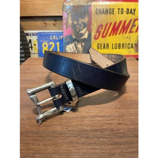 アートブラウン/ArtBrown ベルト UKサドルレザー 33mm幅ファイヤーマンベルト ネイビー