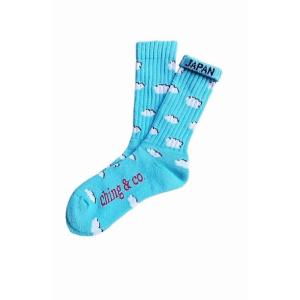 チンアンドコー/ching &amp; co. ソックス "ひつじ雲 -blue-" Socks