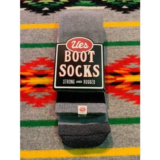 ウエス/Ues ソックス BSX-1_G_L ブーツソックス　グレー