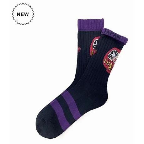 チンアンドコー/ching &amp; co. ソックス "Japan 黒達磨" Socks