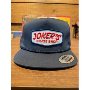 ジョーカーズスケートショップ/JOKE'S SKATE SHOP キャップ CLASSIC LOGO PATCH ROPE CAP NVY｜magic-u
