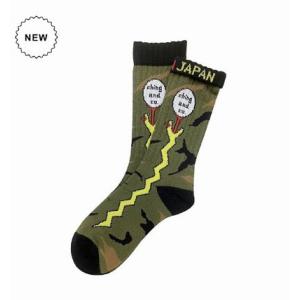 チンアンドコー/ching &amp; co. ソックス "カモヘビ -khaki-" Socks