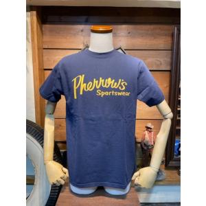 フェローズ/PHERROW'S Tシャツ PT1 ブランドロゴ 定番 Tシャツ プリントT NVY