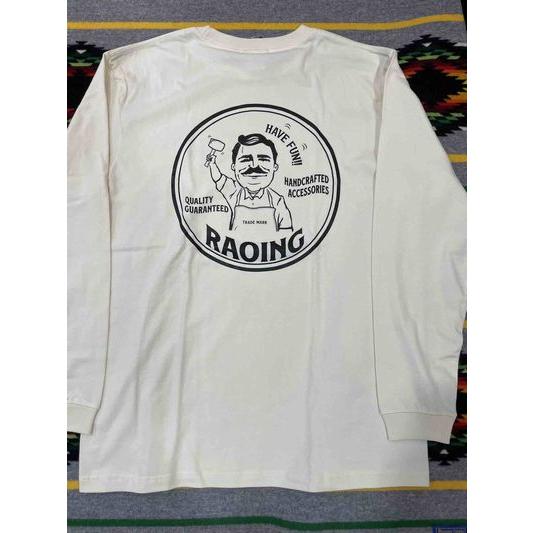 ローイング/RAOING ロンT 別注 RAOING LONG SLEEVE TEE WH