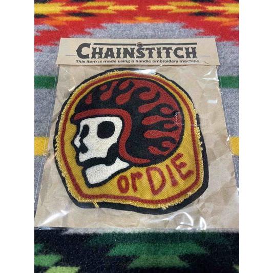 ライオット/RIOTT ワッペン “RIDE OR DIE” PATCH（イエロー）