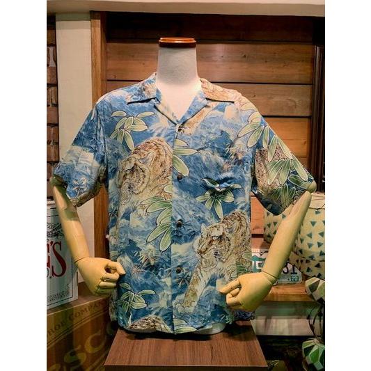 サンサーフ/SUN SURF アロハシャツ SS32718 TIGER ESCAPES BL