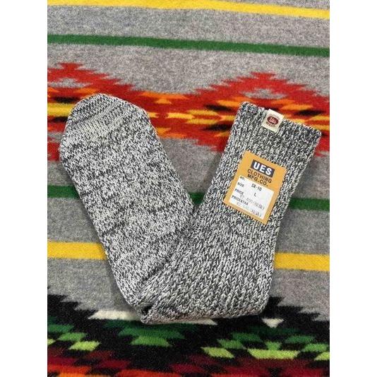 ウエス/Ues ソックス SX-10_M_G メランジェクルー丈ソックス