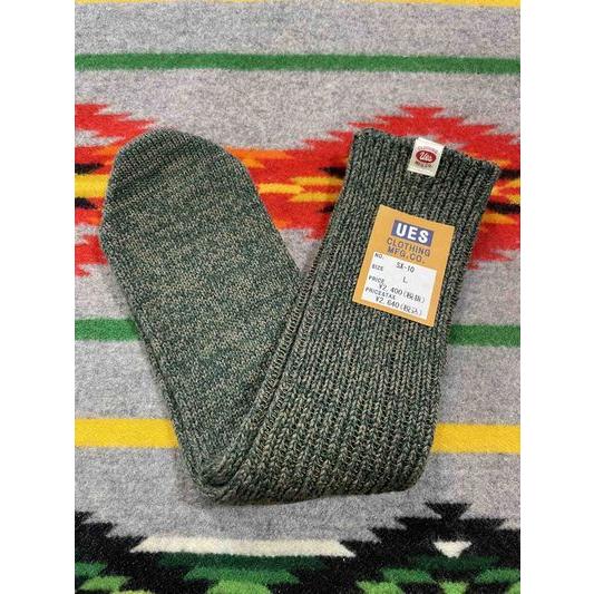 ウエス/Ues ソックス SX-10_M_09 メランジェクルー丈ソックス