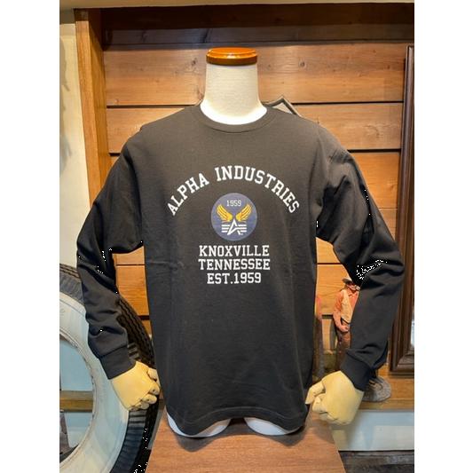 アルファ/ALPHA ロンT TC1590-1001 エアフォースマークプリント長袖Tシャツ