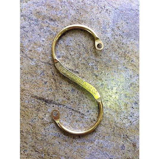 ウエス/UES S字フック S-HOOK_GL_F 真鍮S字フック