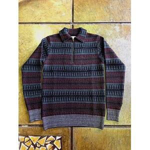 ウエストライド/WESTRIDE 16FW CLASSIC RUG ZIP SWEATER RUG MIX｜magic-u