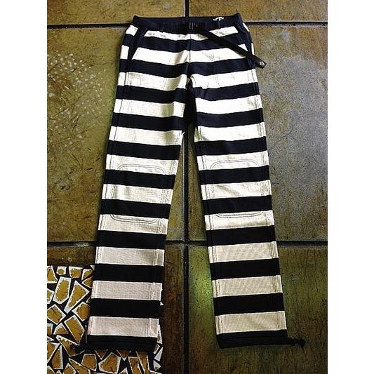 ウエストライド/WESTRIDE BORDER LONG PANTS [BLKXCRM]