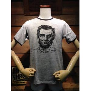 ウエアハウス/WAREHOUSE Tシャツ WHTS-18SS019 Lot 4059 リンガーT ABRAHAM LINCOLN｜magic-u