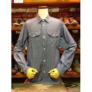 WORKERS ワーカーズ  Acorn Work Shirt, Blue Chambray｜magic-u