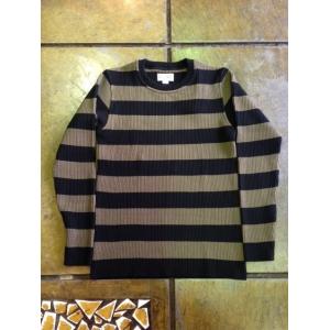 ウエストライド/WESTRIDE セーター CLASSIC RIB SWEATER BLK/OLV
